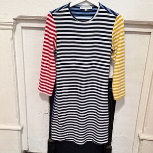 Striped Multicolor Mini Dress